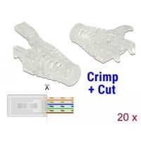 DeLOCK Knikbescherming voor RJ45 Crimp+Cut Transparant, 20 stuks