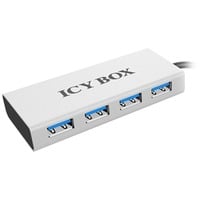 ICY BOX IB-AC6104 USB 3.0 Hub 4 Port usb-hub Zilver/zwart