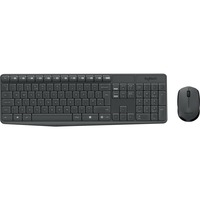 Logitech MK235 draadloze desktopset Zwart, US-International lay-out (QWERTY)