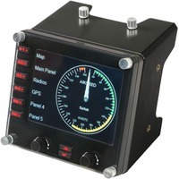Logitech Saitek Pro Flight Instrument Panel instrumentenpaneel Zwart, PC