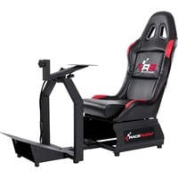 RaceRoom Game Seat RR 3055 racing simulator Zwart/rood