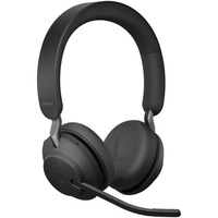 Jabra Evolve2 65 headset Zwart, Microsoft Teams, USB-C, Inclusief laadstation