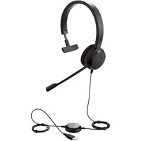 Jabra Evolve 20 UC Mono on-ear headset Zwart