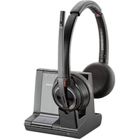 Plantronics Savi W8220-M headset on-ear  Zwart, Draadloos, DECT-technologie, Bluetooth