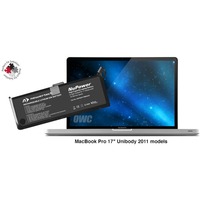 NewerTech Batterij voor MacBook Pro 43,18 cm (17") Unibody 2011 oplaadbare batterij 