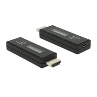 DeLOCK HDMI tester voor EDID informatie met OLED-display meetapparaat Zwart