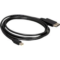 DeLOCK Mini-DisplayPort naar DisplayPort kabel Zwart, 3 meter