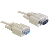 DeLOCK Serial RS-232 extension 9 pin male > 9 pin female, 5m kabel 84016