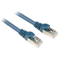 Sharkoon Cat.6 netwerkkabel Blauw, 0,25 meter, SFTP, RJ-45