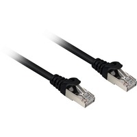 Sharkoon Netwerkkabel SFTP, RJ-45 met Cat.6a Zwart, 1 meter, Halogeenvrij