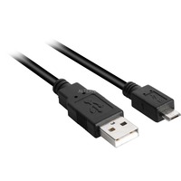 Sharkoon USB-A 2.0 naar micro-USB-B kabel Zwart, 0,5 meter