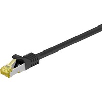 goobay Cat.7 netwerkkabel Zwart, 1 meter, S/FTP, RJ-45
