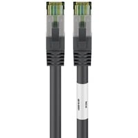 goobay Cat.8.1 netwerkkabel Zwart, 1 meter, S/FTP (PiMF), RJ-45