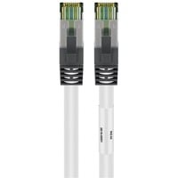 goobay Cat.8.1 netwerkkabel Wit, 1 meter, S/FTP (PiMF), RJ-45