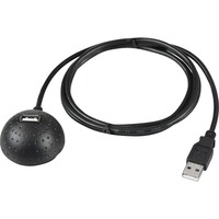 goobay USB-A 2.0 male > USB-A Desktop 1-Poort verlengkabel Zwart, 1,5 meter
