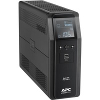 APC Back-UPS PRO BR1200SI - Noodstroomvoeding ups Zwart, 8x C13 uitgang, 2x USB lader (type A & C), 1200VA, USB dataport