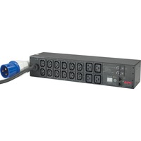 APC Rack PDU Metered AP7822B 0U/2U, 12x C13, 4x C19, IEC 309 32A stekker