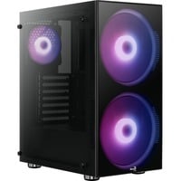 Aerocool Python midi tower behuizing Zwart | 3x USB-A | Window