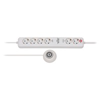 Brennenstuhl Eco-Line Stekkerdoos Comfort Switch Plus EL CSP 24 6-voudig stekkerdoos Wit, 1,5 meter