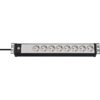 Brennenstuhl Premium-Line 19-inch stekkerdoos 8-voudig stekkerdoos Zwart/lichtgrijs, 3 meter