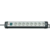 Brennenstuhl Premium-Line 8x 8-voudige stekkerdoos Zwart/lichtgrijs, 8x stekker, 1951580101, voor 8 stekkers, 5m