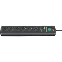 Brennenstuhl Secure-Tec 19.500A stekkerdoos met overspanningsbeveiliging 6-voudig stekkerdoos Antraciet, 2 meter