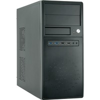Chieftec CG-04B-0P midi tower behuizing Zwart | 4x USB-A