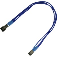 Nanoxia 3-Pin Koeler Verlengkabel 30 cm Blauw