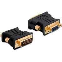 DeLOCK Adapter DVI-I Naar VGA Zwart, 65016