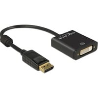 DeLOCK DisplayPort naar DVI adapter Zwart, 0,2 meter, 4K