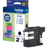 Brother Inkt - LC-221BK Zwart