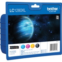 Brother MultiPack LC1280XL inkt 4-kleurig (Zwart, Cyaan, Magenta, Geel), Retail