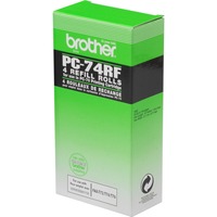 Brother PC-74RF Faxlint, 4 donorrollen inktlint 