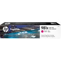 HP 981X Originele PageWide Cartridge inkt L0R10A, High Yield, Magenta