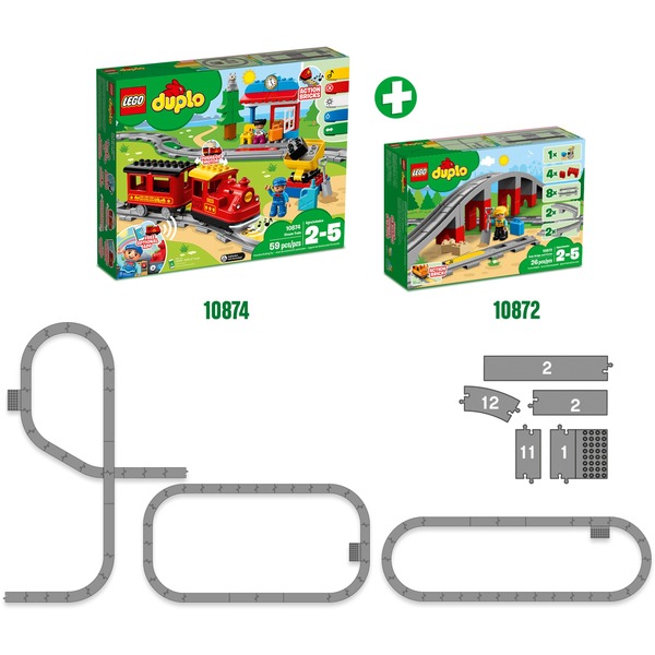 Onhandig kandidaat heilige LEGO DUPLO - Treinbrug en -rails Constructiespeelgoed 10872