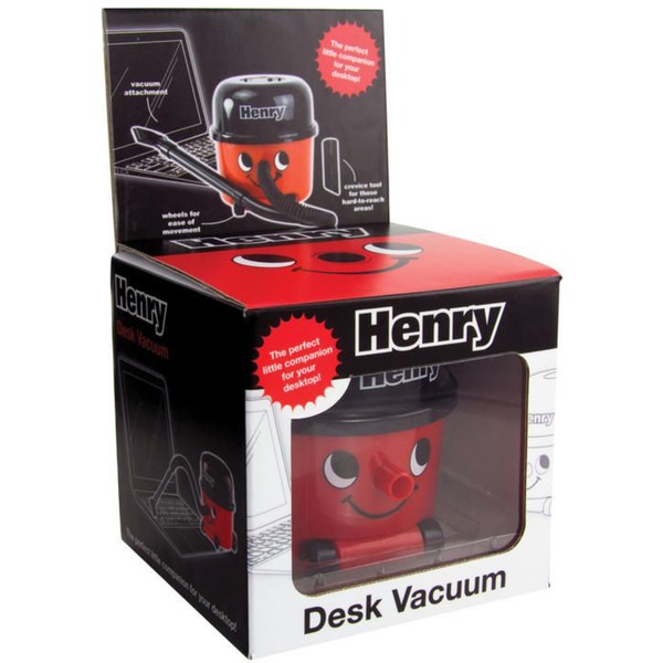 fluiten Effectief opening Paladone Henry Desk Vacuum stofzuiger Rood/zwart