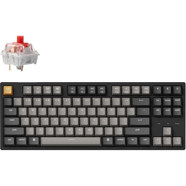 Keychron B6 Pro Ultradun Draadloos Toetsenbord, QMK op ware grootte met numeriek toetsenblok, 2,4 GHz/Bluetooth 5.2/USB-aansluiting, lange batterijlevensduur, compatibel met Mac Windows Linux - Grijs Keychron B6 Pro Ultradun Draadloos Toetsenbord, QMK op ware grootte met numeriek toetsenblok, 2,4 GHz/Bluetooth 5.2/USB-aansluiting, lange batterijlevensduur, compatibel met Mac Windows Linux - Grijs