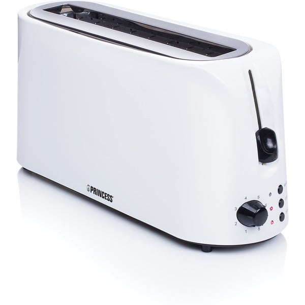 artikel logica hoe te gebruiken Princess 142330 Long Slot Toaster Cool White broodrooster Wit