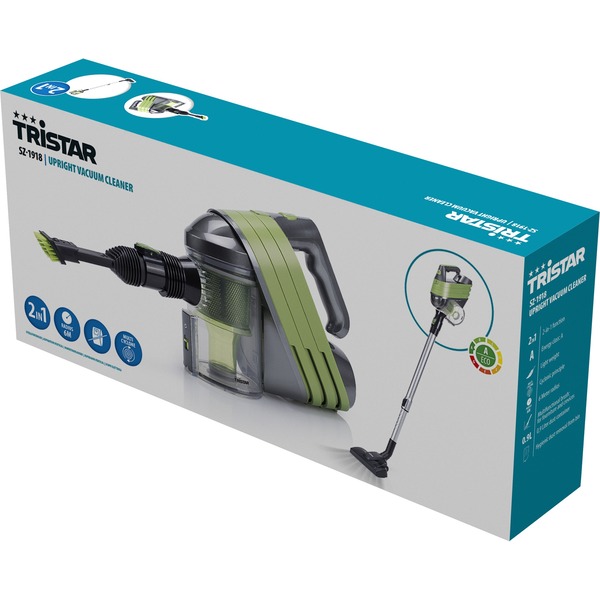 Tristar Steelstofzuiger Cycloon principe SZ1918 Zwart/groen, 2in1