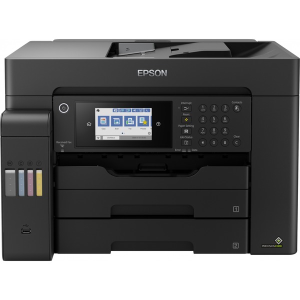 Epson EcoTank ET16600 allinone inkjetprinter met faxfunctie Zwart, Printen, Scannen, Kopiëren