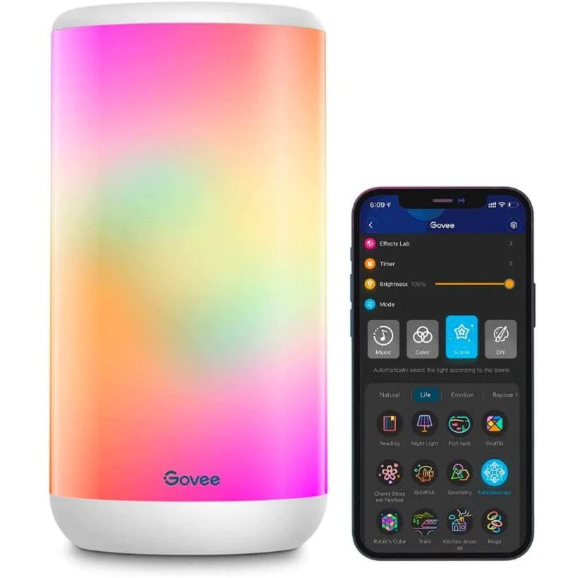 Govee H6052 Aura Slimme Tafellamp sfeerverlichting RGBIC, Wifi