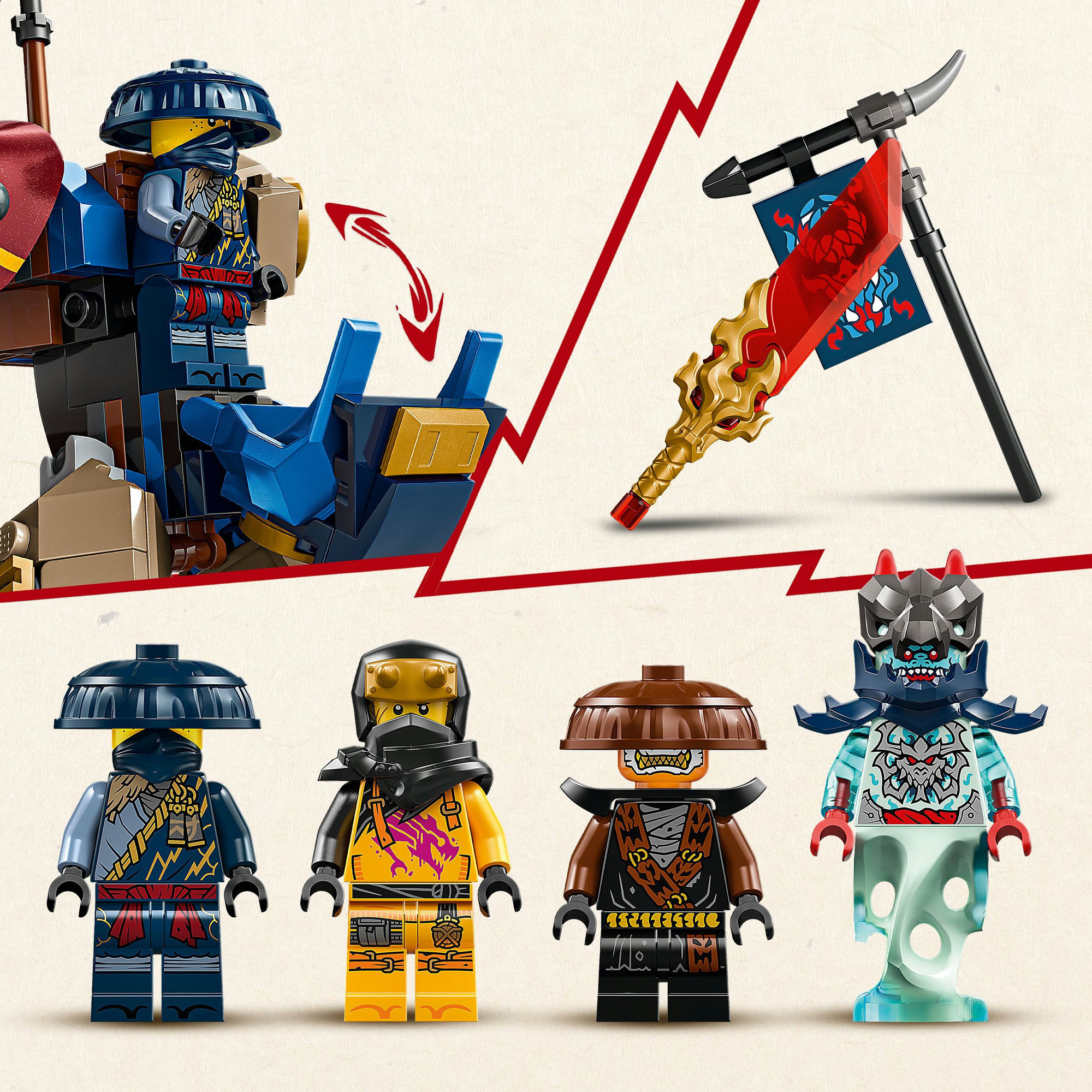 LEGO Ninjago -  Rogue's mecha drakenrijder Constructiespeelgoed 71843