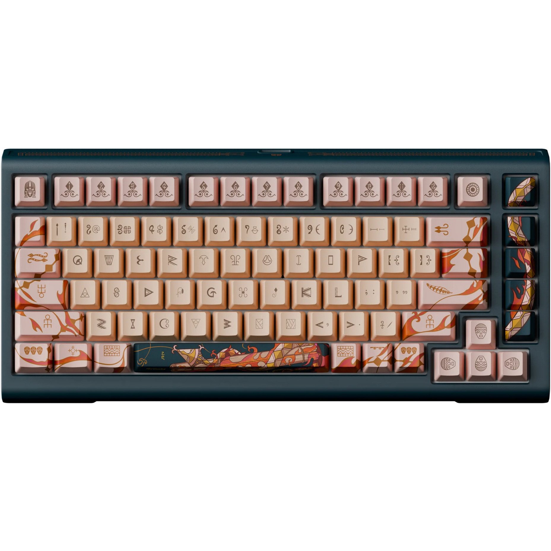Ducky Year of the Snake 2025 Limited Edition, gaming toetsenbord Zwart/rood, US lay-out, Cherry MX2A Brown, 75%, RGB, PBT dye-sub keycaps, Hot-swap