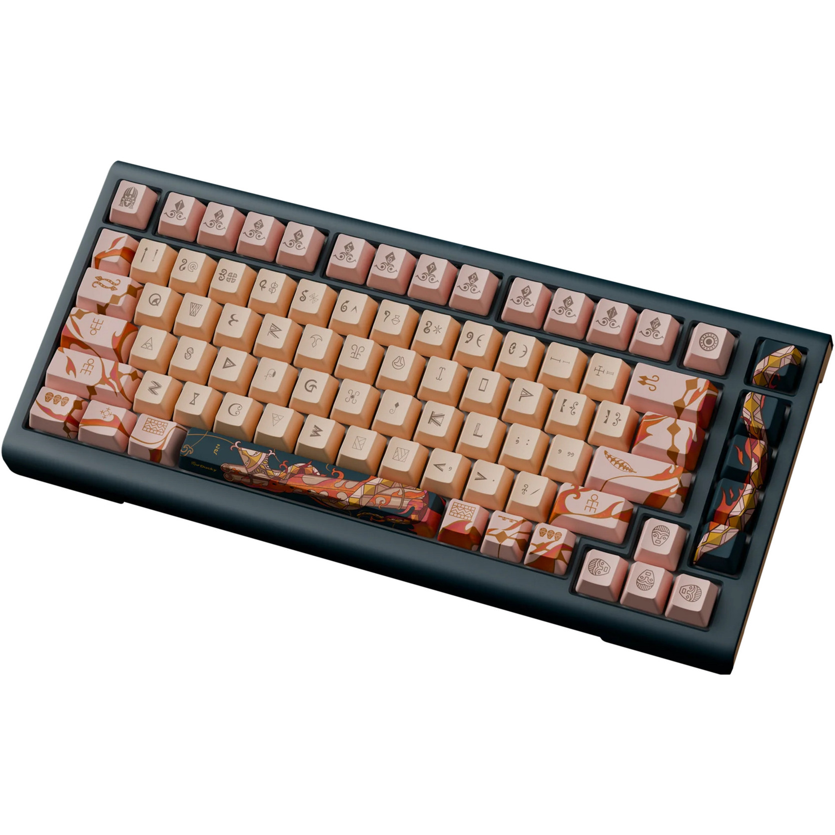 Ducky Year of the Snake 2025 Limited Edition, gaming toetsenbord Zwart/rood, US lay-out, Cherry MX2A Brown, 75%, RGB, PBT dye-sub keycaps, Hot-swap
