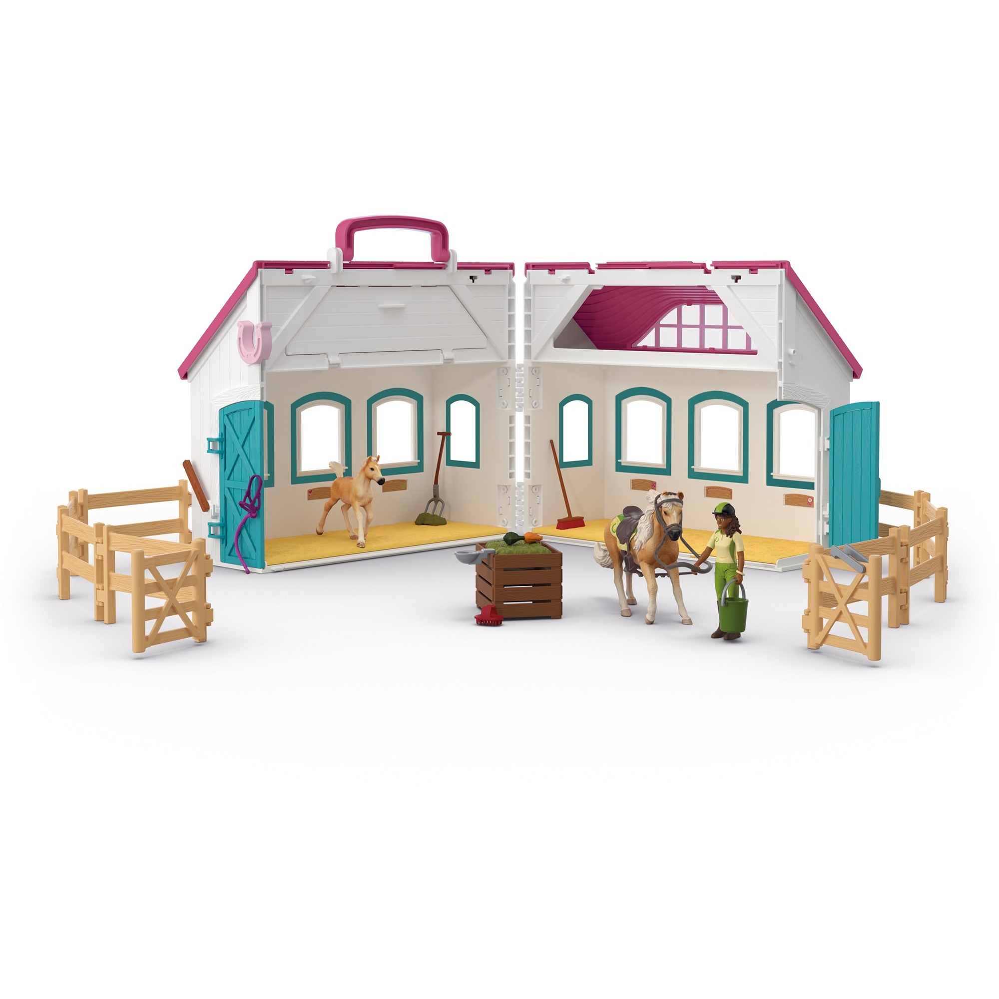 Schleich Horse Club - Open Stal "Klein hoefijzer" speelset 42703