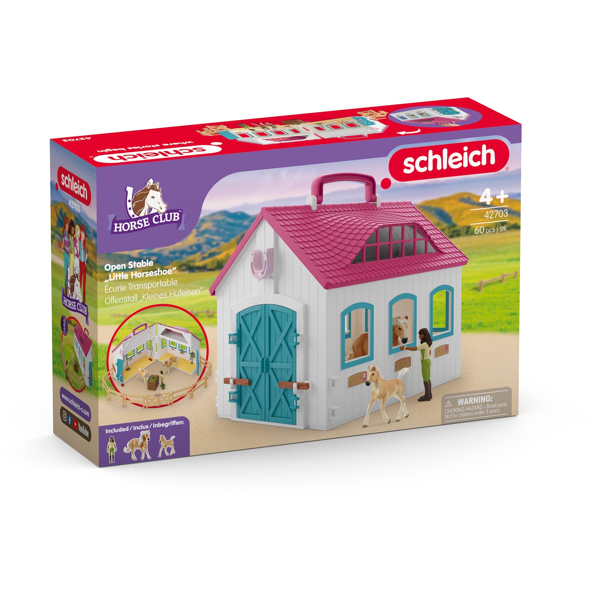 Schleich Horse Club - Open Stal "Klein hoefijzer" speelset 42703