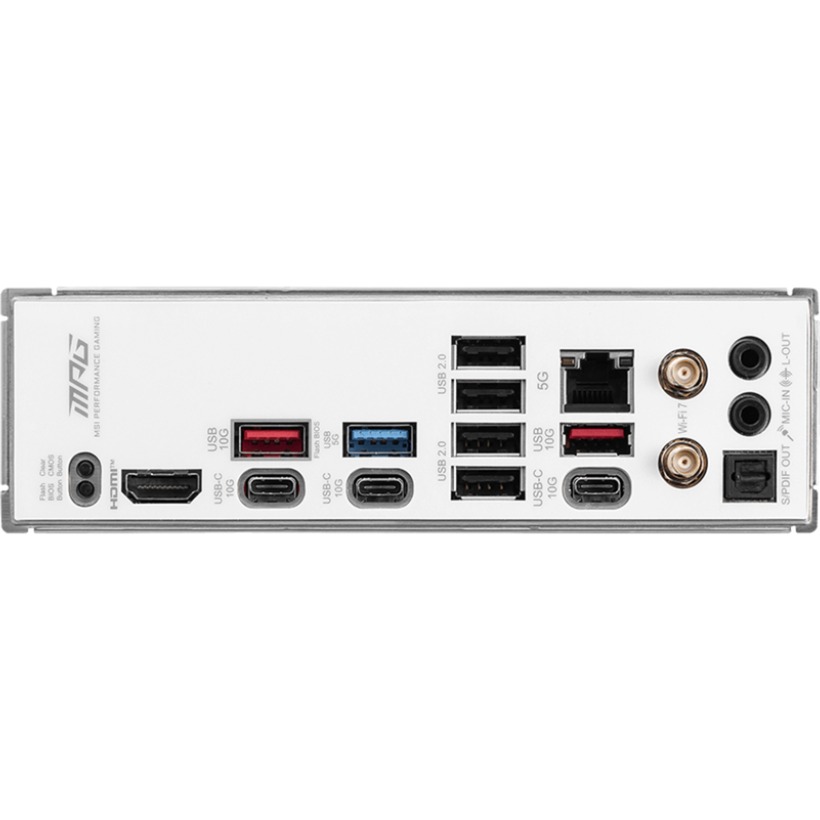 MSI MPG B850 EDGE TI WIFI socket AM5 moederbord RAID, 5Gb-LAN, Wi-Fi 7, BT, Sound, ATX