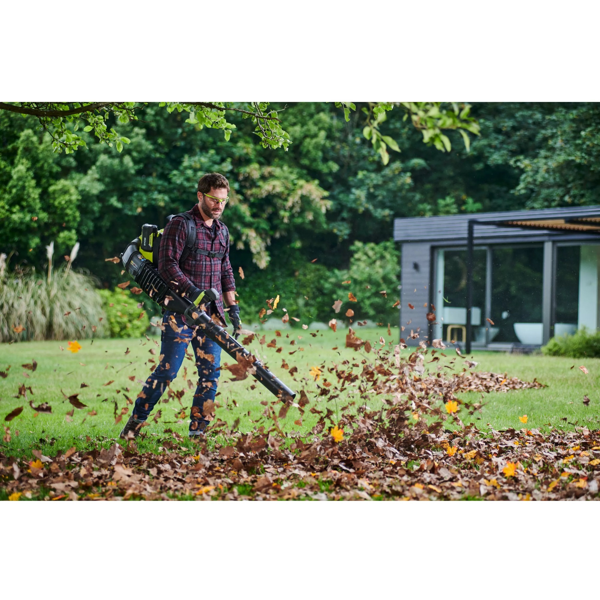 Ryobi 36V Snoerloze Backpack Bladblazer MAX POWER Groen/zwart, Accu en lader niet inbegrepen